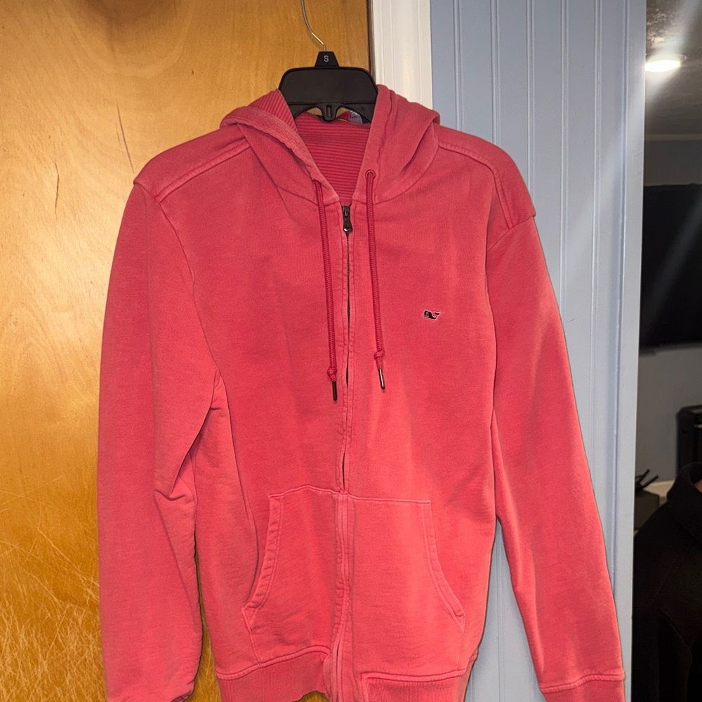 Vineyard Vines Men's Pink/Red Hoodie Sweater